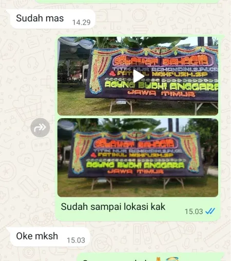 Pengiriman Papan Bunga Tlogorejo Tegowanu